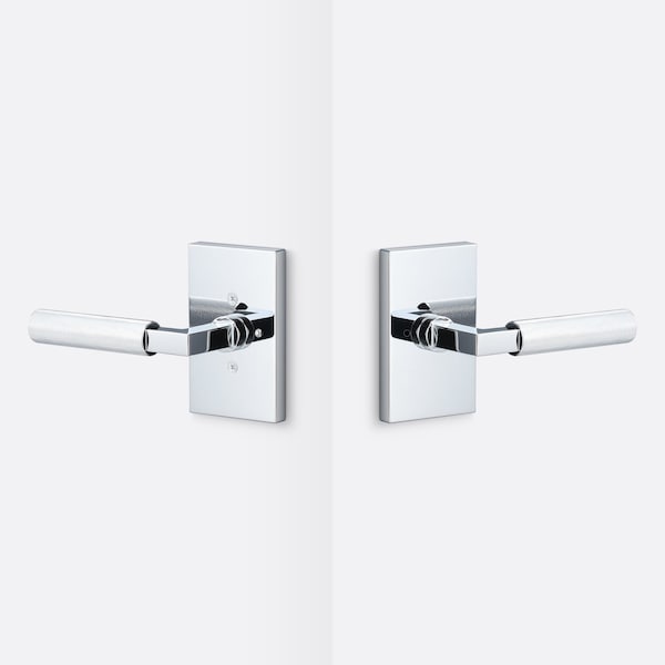 Sure-Loc Hardware Sure-Loc Hardware Levanto Privacy Rosette, Polished Chrome, Knurled Grip in Polished Chrome LV102 26 GRIP-KN 26 - main